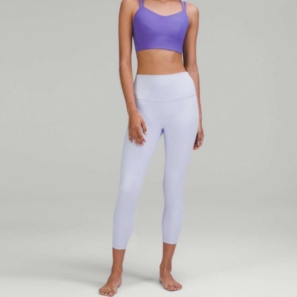 Lululemon Align High-Rise Crop 23‎ Pastel Blue Nulu Yoga Leggings W6BSLS Size 4